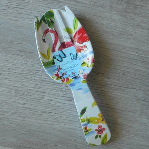 Flamingo Salad Servers, Cynthia Rowley, Melamine